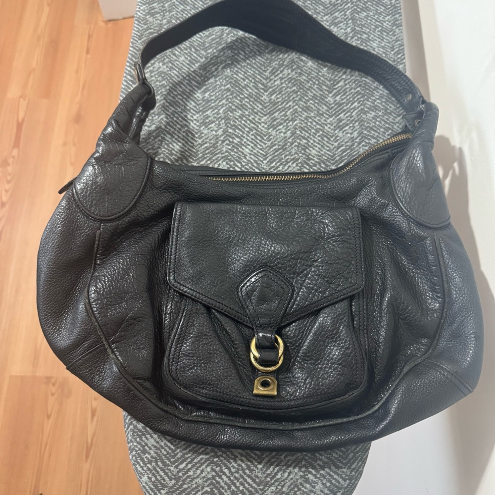 Marc by Marc Jacobs Black Leather Hobo Shoulder Bag